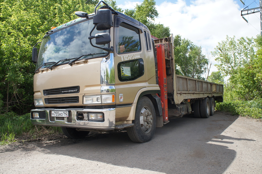 Бортовой манипулятор Mitsubishi Fuso Super Great}